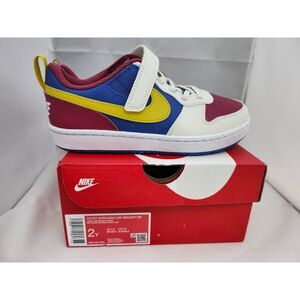 Nike Court Borough Low Recraft BP Shoes – Size 2Y – Sweet Beet / Bright Citron